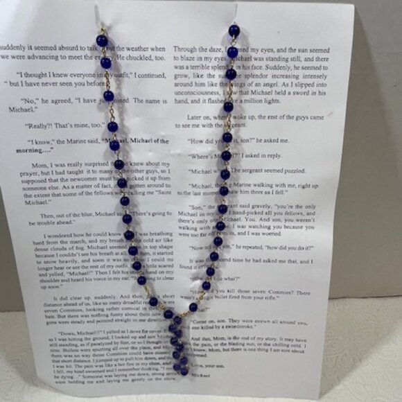 Rosary Beads Prayer Card Incredible Miracle US Marine Saved by St Michael - Picture 7 of 8